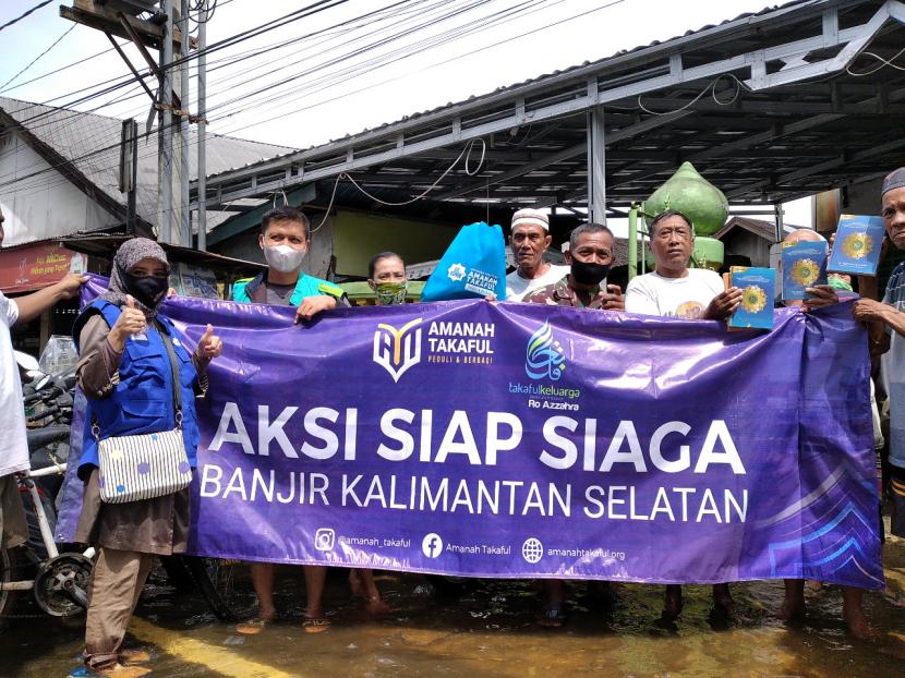 Yayasan Amanah Takaful mendirikan dua dapur umum untuk merespons banyaknya penyintas banjir Kalimantan Selatan terutama di Kota Banjarmasin dan Kabupaten Balangan.