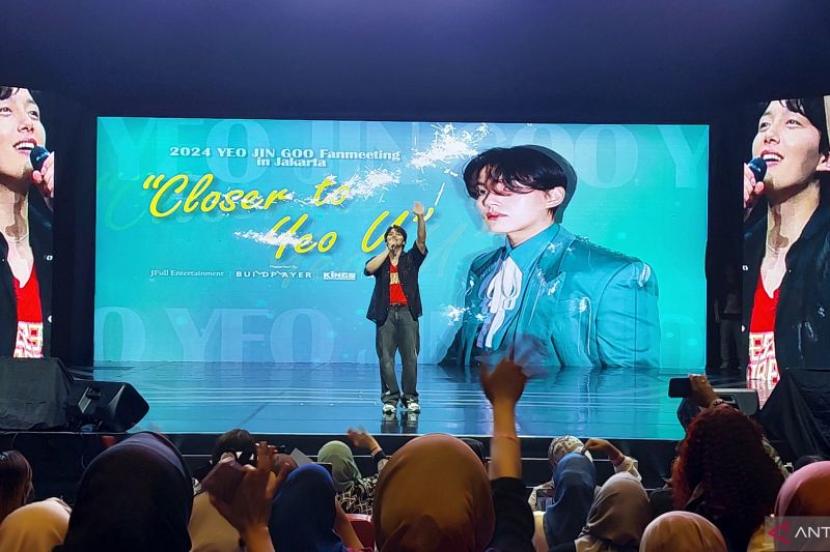 Yeo Jin-goo menggelar Fan Meeting Closer to Yeo U, di Jakarta, Sabtu (18/5/2024).