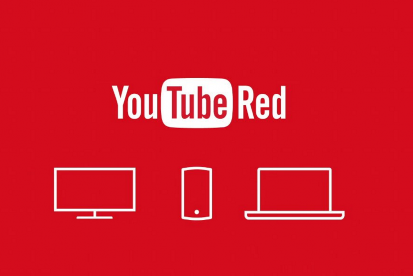 Youtube red. Ilustrasi