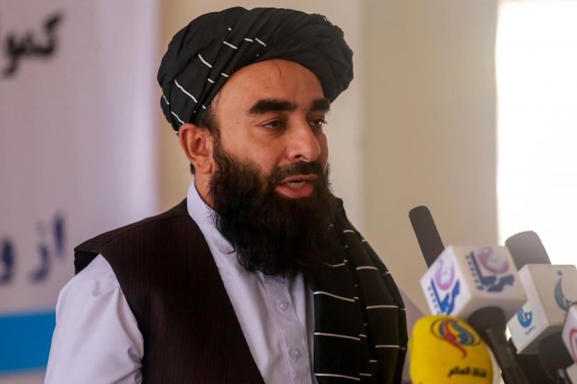 Zabihullah Mujahid, juru bicara Taliban.