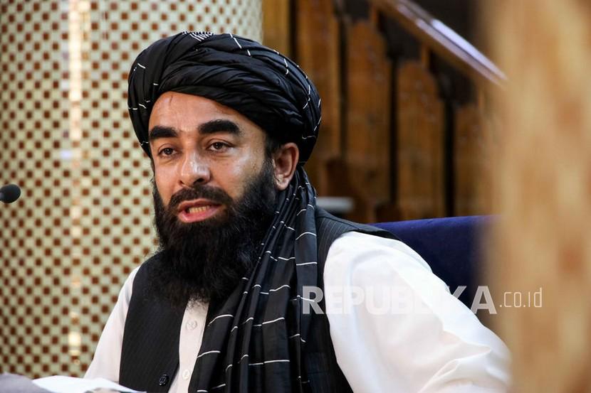  Zabihullah Mujahid, juru bicara Taliban.