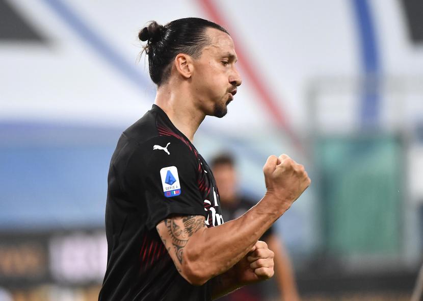 Penyerang AC Milan, Zlatan Ibrahimovic