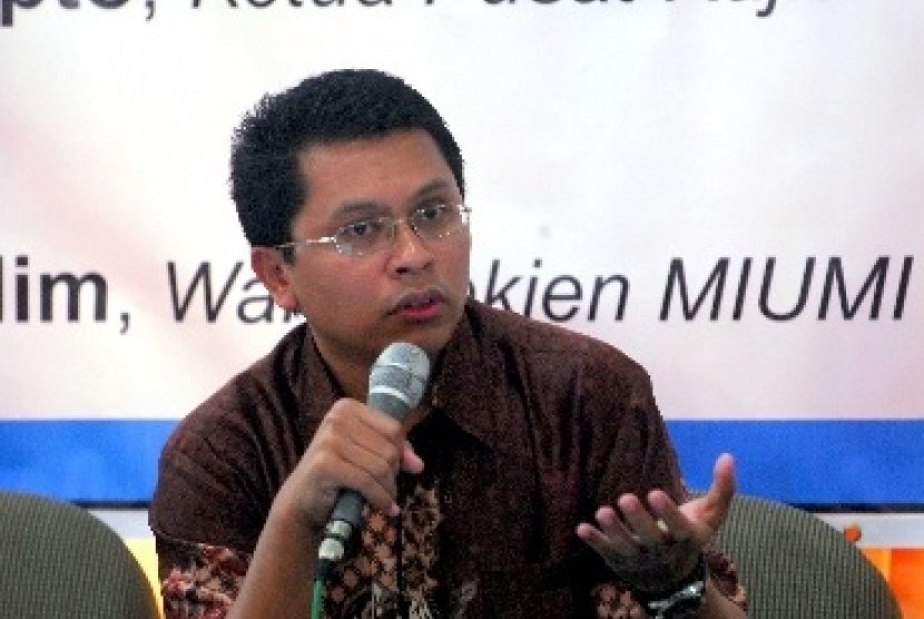 Harlah NU ke-95, PDIP Puji NU Benteng NKRI. Foto:  Zuhairi Misrawi. Ketua DPP Baitul Muslimin Indonesia (Bamusi)  Zuhairi Misrawi               