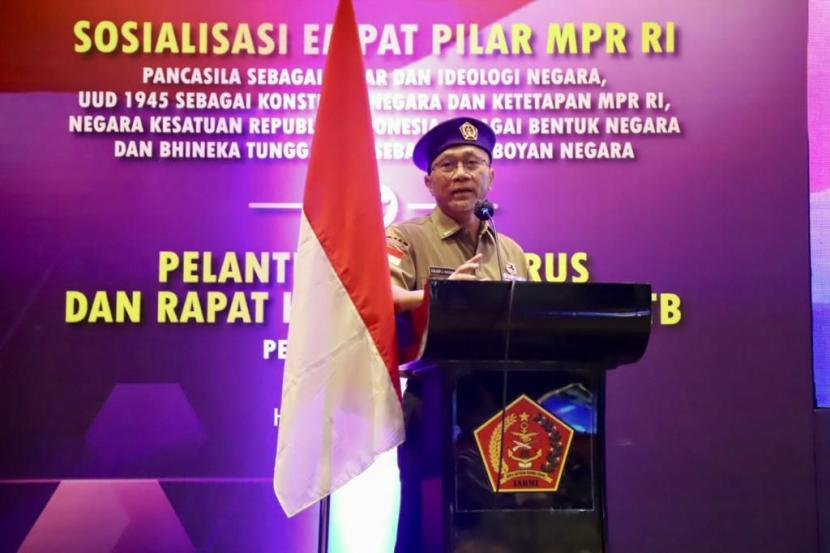 Zulkifli Hasan pengurus  Ikatan Alumni Resimen Mahasiswa Indonesia (IARMI), Senin (27/9).