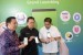 Peluncuran UMMA. Share Holder UMMA Garibaldi Thohir,Kepala Badan Ekonomi Kreatif Triawan Munaf dan CEO UMMA Indra Wiralaksmana (dari kiri) saat meluncurkan aplikasi mobile UMMAH di Jakarta, Kamis (25/4/2019).