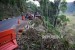 Sejumlah pekerja dari Dinas Bina Marga dan Penataan Ruang membenahi pinggiran jalan yang longsor di ruas jalan provinsi batas kabupaten Garut dan Tasikmalaya, di Kecamatan Singaparna, Kabupaten Tasikmalaya, Senin (28/5).