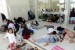 Sejumlah pemudik saat beristirahat di Rest Area KM 228 ruas Jalan Tol Kanci-Pejagan, Cirebon, Jawa Barat, Sabtu (1/6).