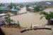  Pemandangan kamp pengungsi Rohingya nomor 4 yang terendam banjir setelah hujan lebat di Cox