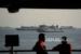 Sejumlah kapal menunggu untuk bersandar di Pelabuhan Merak, Banten, Jumat (17/3/2023). PT ASDP Indonesia Ferry (Persero) mencatat trafik penumpang dan kendaraan dari Jawa menuju Sumatra mulai ada peningkata. 