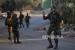  Pasukan Israel berpatroli di jalan-jalan dan mencari rumah-rumah selama operasi militer menyusul serangan pelemparan batu terhadap seorang pengemudi Israel di dekat pemukiman Israel Allon Moreh, di desa Salem, Tepi Barat, dekat Nablus, Senin, 23 Agustus 2021.