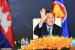 PM Kamboja: Junta Myanmar Berhak Hadiri Pertemuan ASEAN. Sebuah foto selebaran yang disediakan oleh Televisi Nasional Kamboja menunjukkan Perdana Menteri Kamboja Hun Sen menghadiri pertemuan virtual dengan para pemimpin dari China dan Perhimpunan Bangsa-Bangsa Asia Tenggara (ASEAN), tidak termasuk Myanmar, selama KTT ASEAN-China di Istana Perdamaian di Phnom Penh, Kamboja, 22 November 2021. 