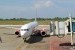 Petugas bandara memandu pesawat udara setelah mendarati di Bandara Internasional Minangkabau (BIM), Padangpariaman, Sumatera Barat, Kamis (24/1/2019).