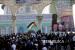  Warga Palestina berkumpul di Kompleks Masjid Al Aqsa, Yerusalem, Kamis (13/5), usai melaksanakan sholat Idul Fitri 1442 H.  Sambut Ramadhan, Ribuan Warga Palestina Bersihkan Masjid Al Aqsa
