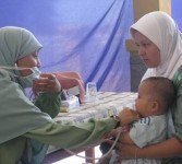 Bakti Sosial Pelayanan Kesehatan Gratis, kepada warga sekitar perumahan Taman Sentosa Cikarang.
