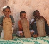 Bocah-bocah sekolah di Mauritania.