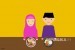Anak berbuka puasa (ilustrasi). Ramadhan menjadi momentum optimalkan kebersamaan keluarga.