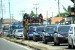   Kendaraan melintas di ruas jalan Kota Brebes, Jawa Tengah, Selasa (29/7).  (Republika/ Wihdan)