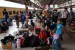 Calon penumpang menunggu kereta api di Stasiun Senen, Jakarta Pusat, Ahad (20/7). (Republika/Yasin Habibi)