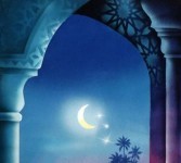 Malam bulan Ramadhan, ilustrasi