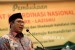  Menteri Agama Lukman Hakim Saifuddin memberikan paparan saat pembukaan Rapat Koordinasi Nasional Lazis NU di Gedung PBNU, Jakarta, Kamis (26/5). (Republika/Wihdan)