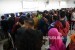 Pemudik melakukan check in di Stasiun Pasar Senen, Jakarta, Ahad (18/6)