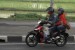 Pemudik pengguna sepeda motor melintas di Jalur Pantura Lohbener, Indramayu, Jawa Barat, Rabu (29/6). 