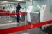 Petugas mempersiapkan konter pemeriksaan keimigrasian jamaah calon haji untuk musim haji 2022 di Terminal 2 F Bandara Soekarno Hatta, Tangerang, Banten, Jumat (3/6/2022). 