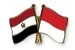 Pin bendera Mesir dan Indonesia (ilustrasi)