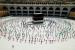 Pemerintah Qatar Umumkan Tanggal Akhir Pendaftaran Haji. Foto:   Ratusan Jamaah haji bertawaf mengelilingi Kabah dengan menjaga jarak sosial  di Masjidil Haram di kota suci Muslim Mekah, Arab Saudi, Rabu (29/7/2020). 