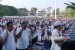 PBNU Sebar Naskah Khutbah Sholat Idul Fitri. Ribuan umat muslim mengikuti shalat Idul Fitri (ilustrasi).