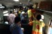  Sejumlah calon penumpang menaiki Kereta Api Mataremaja jurusan Malang, di Stasiun Pasar Senen, Jakarta Pusat, Senin (29/7).  