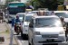  Sejumlah kendaraan pemudik melintas di jalur pantura, Jatipura, Susukan, Cirebon, Jawa Barat, Jumat (2/8).    (Republika/ Yasin Habibi)