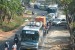 Sejumlah kendaraan pemudik terjebak kemacetan di jalur Nagrek -Limbangan jelang pelaksanaan one way, Jawa Barat, Selasa (14/7).   (Republika/Rakhmawaty La'lang)