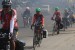 Sejumlah pemudik menggunakan sepeda melintas di jalur pantura Lohbener, Indramayu, Jawa Barat, Minggu (12/7). Beragam cara dilakukan para pemudik untuk bisa kembali ke kampung halaman, salah satunya dengan menggunakan sepeda. 