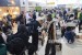 Sejumlah penumpang menunggu untuk menjadwalkan ulang keberangkatannya seusai pembukaan kembali bandara Lombok International Airport (LIA) dibuka kembali di Praya, NTB, Selasa (28/11). 