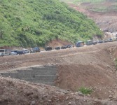 Situasi di jalan lingkar Nagrek arah Garut-Tasik menuju Bandung.