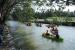 Suasana aktivitas wisata air di Desa Wisata Banjoe Adji, Bantul, DIY. Dispar Bantul meminta penyedia jasa di kawasan wisata tidak naikkan harga saat libur.