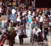 Suasana di Bandara Soekarno-Hatta, Cengkareng, Banten.