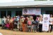 Suasana serah terima berkah fitrah untuk anak yatim piatu dan keluarga dhuafa di Merauke, Papua.