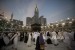 Suasana tawaf di Kabah, Masjidil Haram, Makkah (ilustrasi). Jamaah haji mancanegara bersyukur haji digelar tahun ini untuk luar negeri 