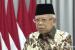 Tangkapan layar saat Wakil Presiden Maruf Amin meluncurkan perdana Tabungan Perumahan Rakyat (Tapera) Syariah di Pemerintah Provinsi Aceh secara daring, Selasa (23/8).