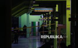 Suasana di area lokasi ledakan di SMAN 72 Jakarta, Kelapa Gading, Jakarta, Jumat (7/11/2025).