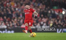 Pemain Liverpool Dominik Szoboszlai (ilustrasi)  