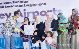Bandara Internasional Syamsudin Noor penuhi gizi 127 anak Banjarbaru.