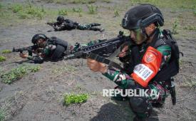 Latihan militer TNI AD (ilustrasi).
