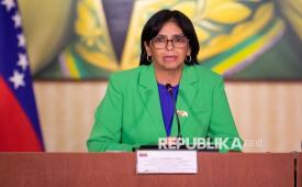 Presiden Sementara Venezuela, Delcy Rodriguez bertemu Direktur Badan Intelijen Pusat AS (CIA) John Ratcliffe di Caracas, Kamis (15/1/2026).