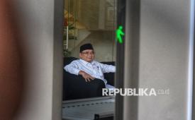 Mantan Menteri Agama Yaqut Cholil Qoumas usai menjalani pemeriksaan di Gedung Merah Putih KPK, Jakarta Selatan, Jumat (30/1/2026).
