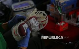 Ilustrasi donor darah.