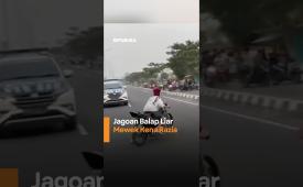 Jagoan Balap Liar Mewek Kena Razia