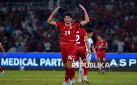 Pemain timnas Indonesia Elkan Baggott saat pertandingan final FIFA ASEAN Cup 2026 melawan Thailand di Stadion Utama Gelora Bung Karno (SUGBK), Senayan, Jakarta, Senin (5/10/2026). Indonesia juara setelah mengalahkan Thailand lewat adu penalti dengan skor 4-2.